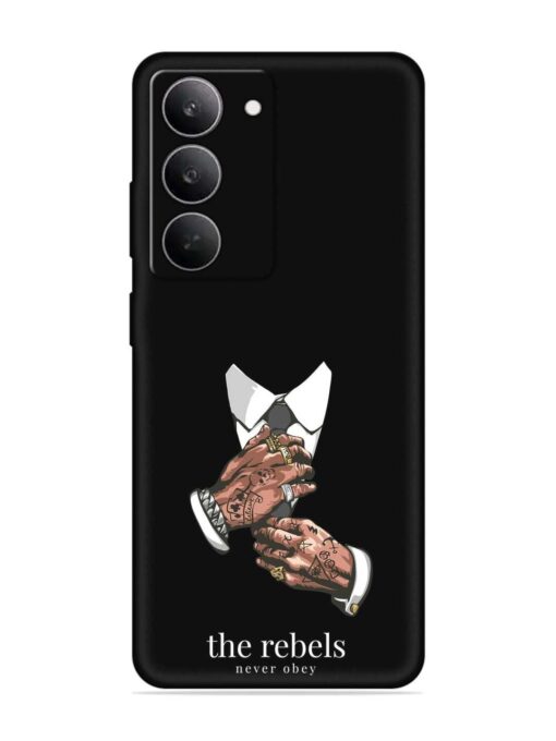 Rebels Slogan Man Embossed Soft Silicone Case for Realme 14X (5G)