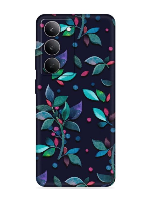 Decorative Watercolor Flower Embossed Soft Silicone Case for Realme 14X (5G)