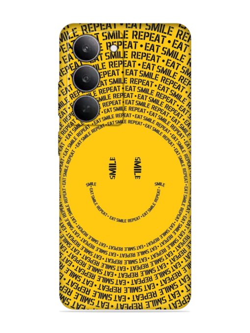 Smiley Embossed Soft Silicone Case for Realme 14X (5G)