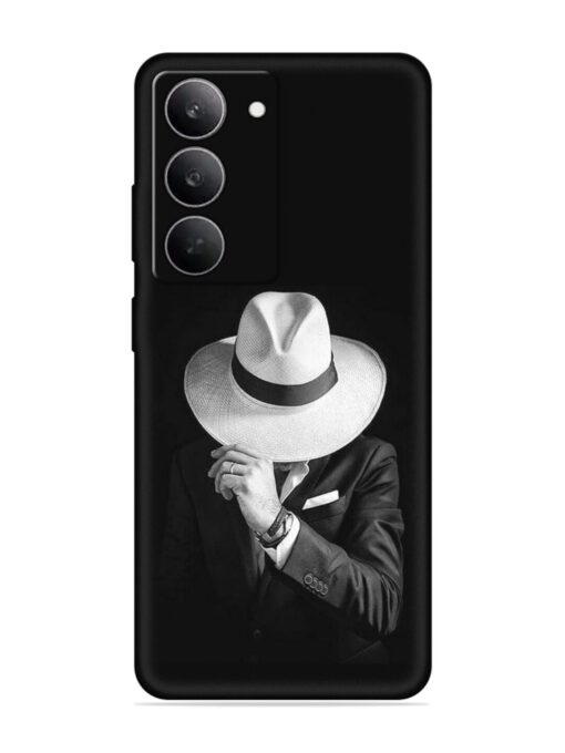 Men Under Hat Embossed Soft Silicone Case for Realme 14X (5G)