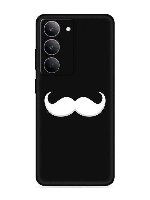 Mustache Vector Embossed Soft Silicone Case for Realme 14X (5G)