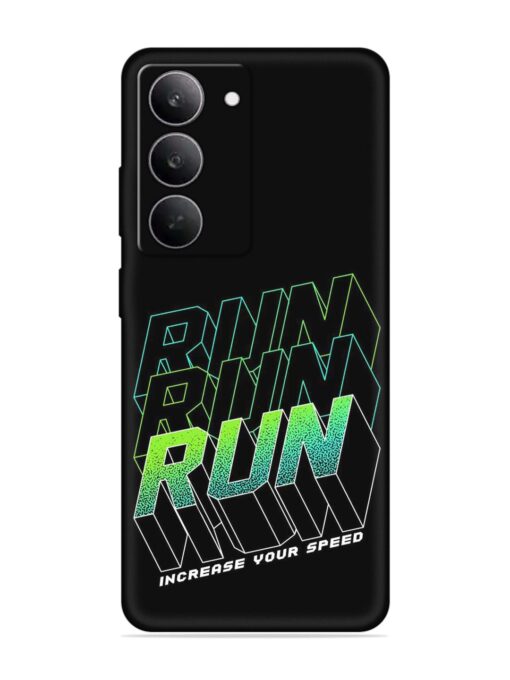 Run Embossed Soft Silicone Case for Realme 14X (5G)