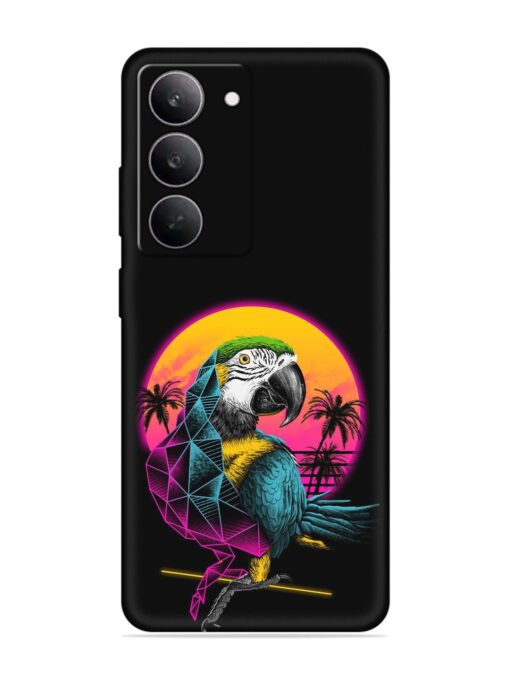 Rad Parrot Embossed Soft Silicone Case for Realme 14X (5G)