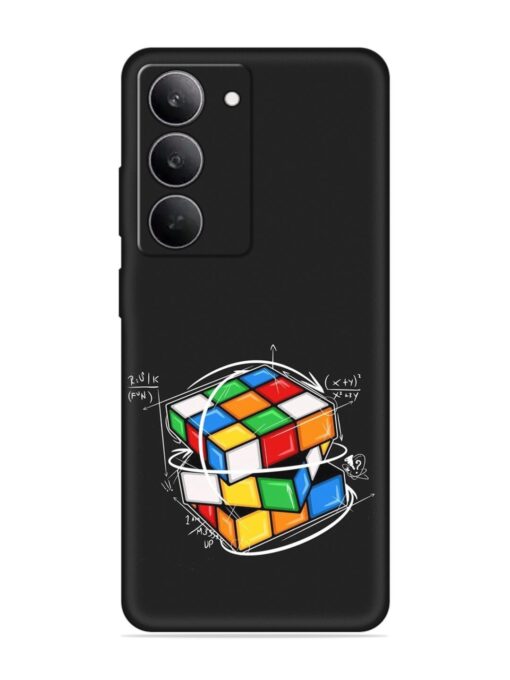 Cubik Vector Embossed Soft Silicone Case for Realme 14X (5G)