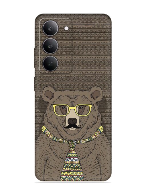 Grizzly Bear Embossed Soft Silicone Case for Realme 14X (5G)