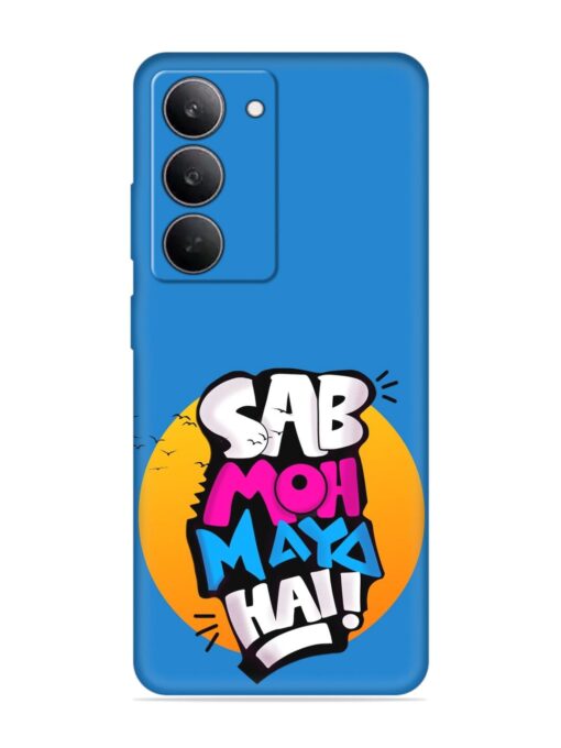 Sab Moh Moya Embossed Soft Silicone Case for Realme 14X (5G)