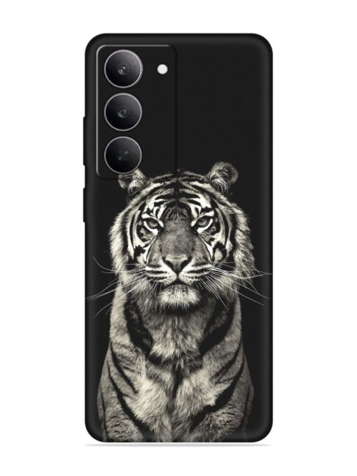 Tiger Art Embossed Soft Silicone Case for Realme 14X (5G)