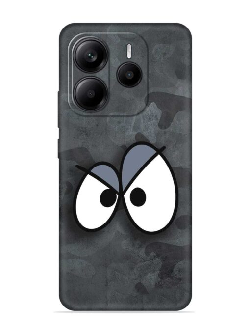 Big Eyes Night Mode Embossed Soft Silicone Case for Xiaomi Redmi Note 14 (5G)