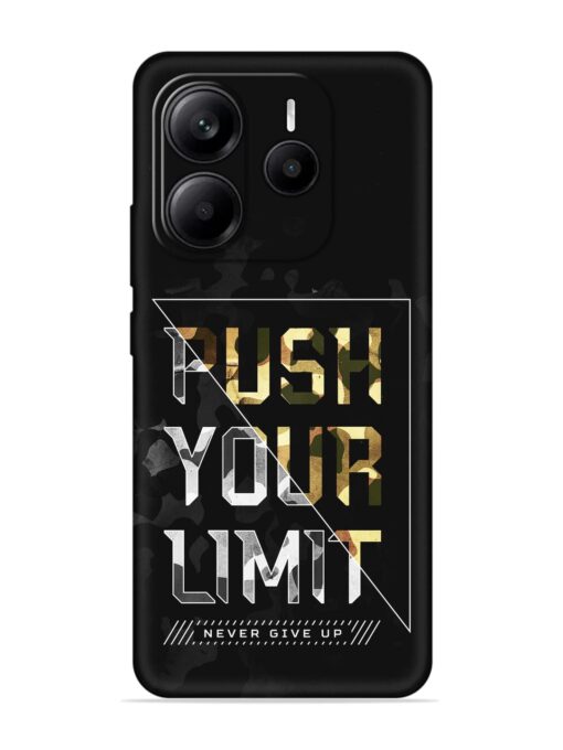 Push Your Limits Embossed Soft Silicone Case for Xiaomi Redmi Note 14 (5G)