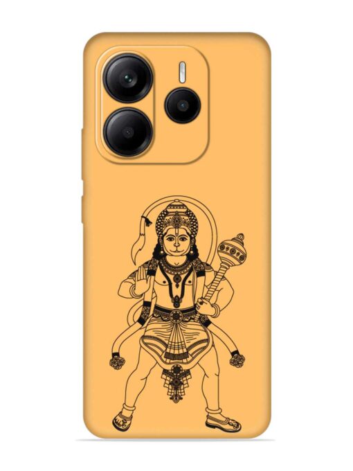 Indian God Hanuman Embossed Soft Silicone Case for Xiaomi Redmi Note 14 (5G)