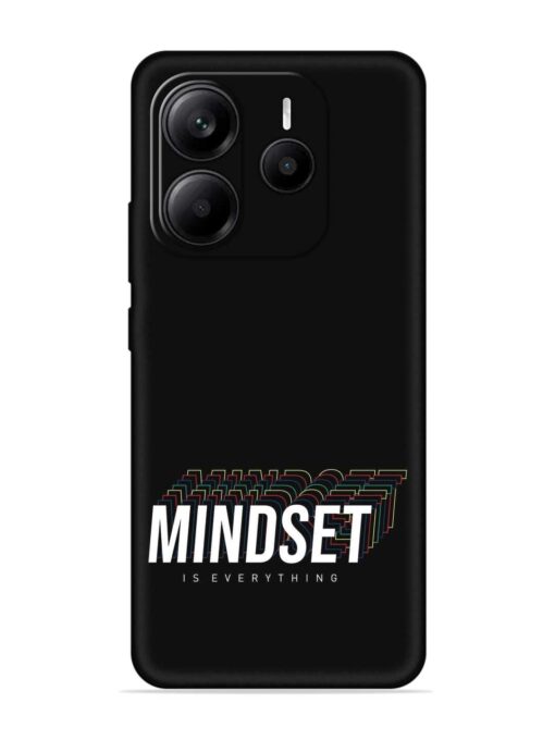 Mindset Everything Slogan Embossed Soft Silicone Case for Xiaomi Redmi Note 14 (5G)