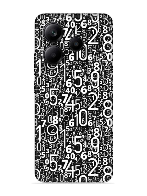 Many Numbers Different Embossed Soft Silicone Case for Xiaomi Redmi Note 14 (5G)