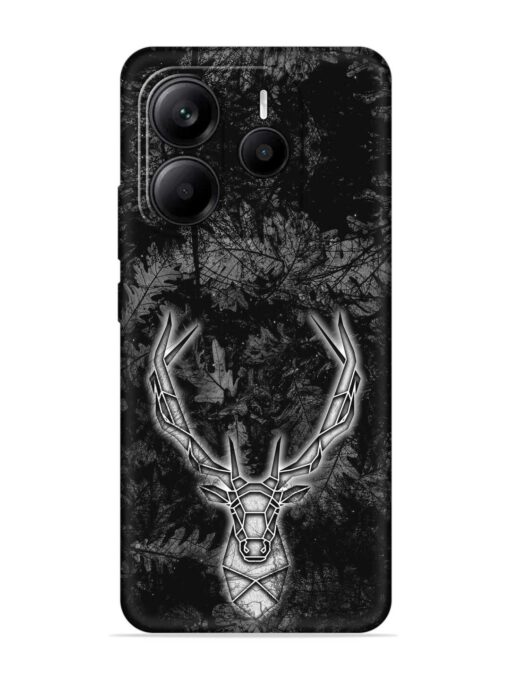 Ancient Deer Embossed Soft Silicone Case for Xiaomi Redmi Note 14 (5G)