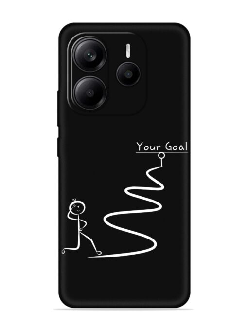 Your Goal Embossed Soft Silicone Case for Xiaomi Redmi Note 14 (5G)