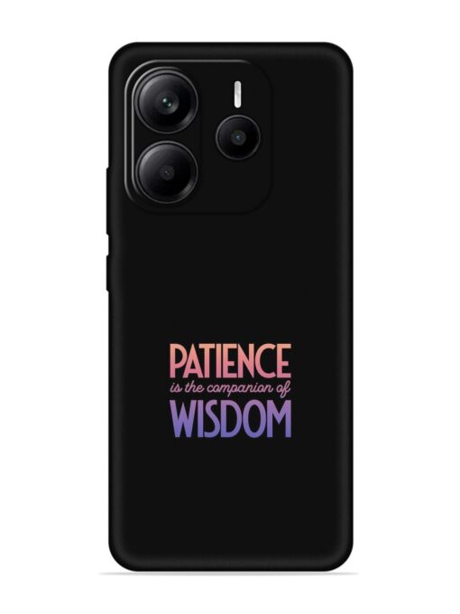 Patience Is The Embossed Soft Silicone Case for Xiaomi Redmi Note 14 (5G)