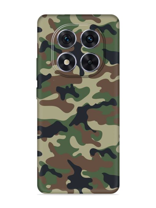 Army Military Camouflage Dark Green Embossed Soft Silicone Case for Xiaomi Redmi Note 14 Pro (5G)