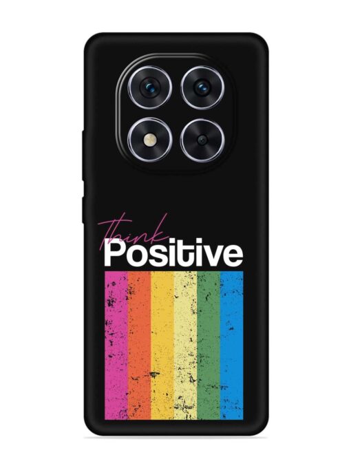 Think Positive Typography Embossed Soft Silicone Case for Xiaomi Redmi Note 14 Pro (5G)