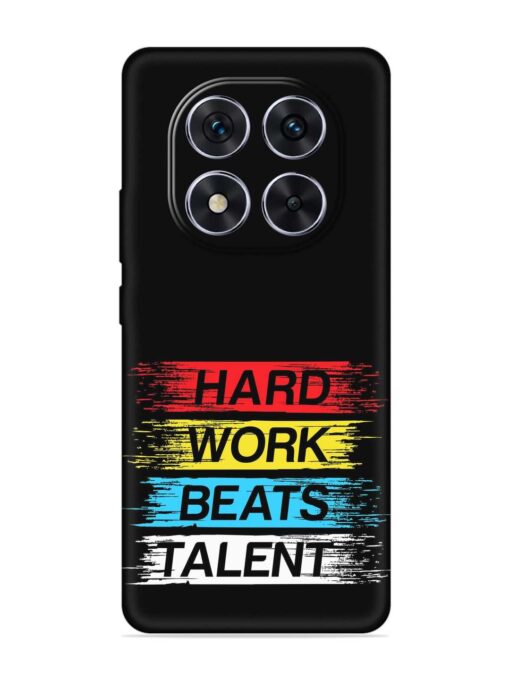 Hard Work Beats Embossed Soft Silicone Case for Xiaomi Redmi Note 14 Pro (5G)