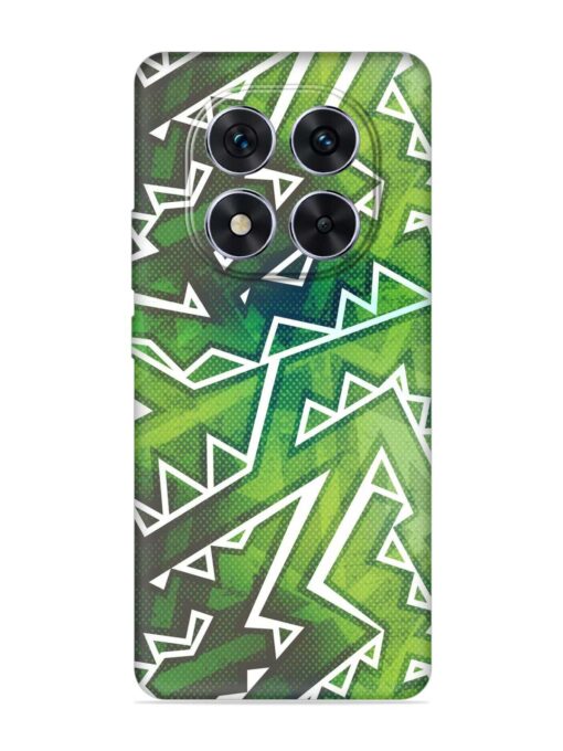 Green Graffiti Seamless Embossed Soft Silicone Case for Xiaomi Redmi Note 14 Pro (5G)