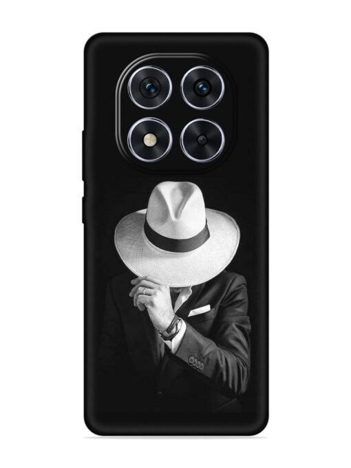 Men Under Hat Embossed Soft Silicone Case for Xiaomi Redmi Note 14 Pro (5G)