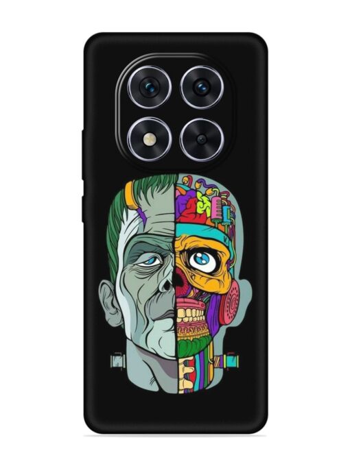 Men Vs Skull Embossed Soft Silicone Case for Xiaomi Redmi Note 14 Pro (5G)