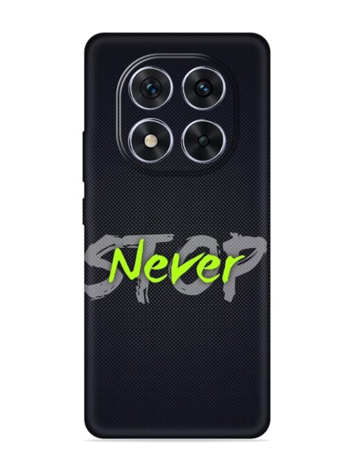 Never Stop Embossed Soft Silicone Case for Xiaomi Redmi Note 14 Pro (5G)