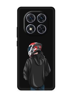 Motorcycle Rider Embossed Soft Silicone Case for Xiaomi Redmi Note 14 Pro (5G)