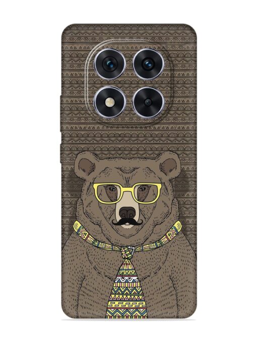 Grizzly Bear Embossed Soft Silicone Case for Xiaomi Redmi Note 14 Pro (5G)