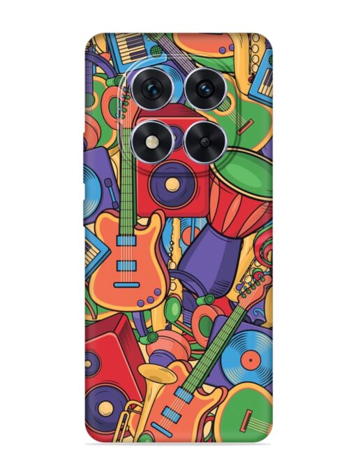 Colorful Music Art Embossed Soft Silicone Case for Xiaomi Redmi Note 14 Pro (5G)