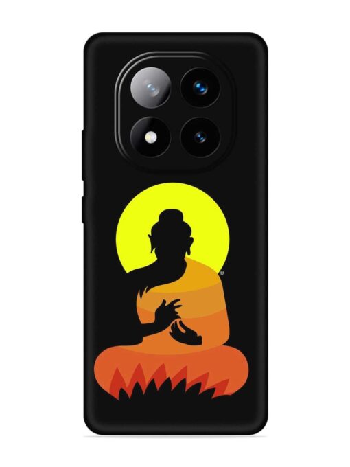 Buddha Art Black Embossed Soft Silicone Case for Xiaomi Redmi Note 14 Pro Plus (5G)