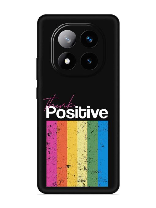 Think Positive Typography Embossed Soft Silicone Case for Xiaomi Redmi Note 14 Pro Plus (5G)