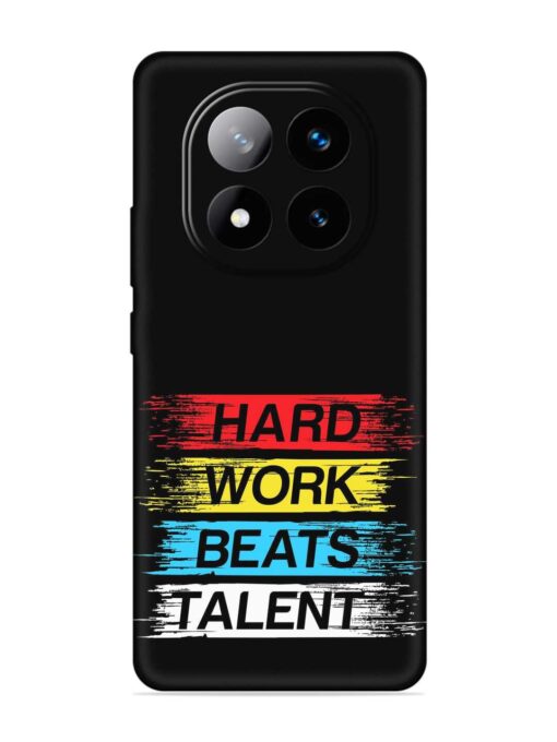 Hard Work Beats Embossed Soft Silicone Case for Xiaomi Redmi Note 14 Pro Plus (5G)