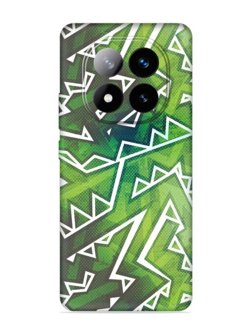 Green Graffiti Seamless Embossed Soft Silicone Case for Xiaomi Redmi Note 14 Pro Plus (5G)