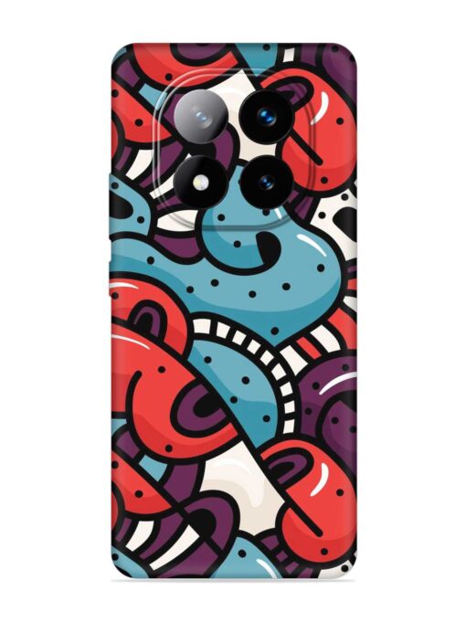 Seamless Backdrop Colorful Embossed Soft Silicone Case for Xiaomi Redmi Note 14 Pro Plus (5G)