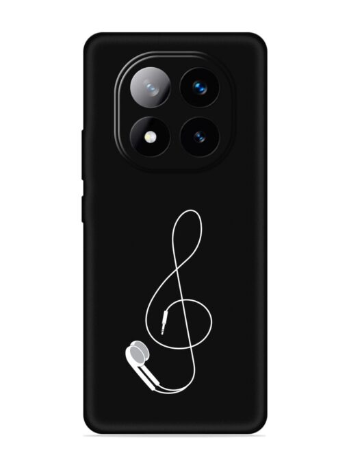 Music Earphone Vector Embossed Soft Silicone Case for Xiaomi Redmi Note 14 Pro Plus (5G)