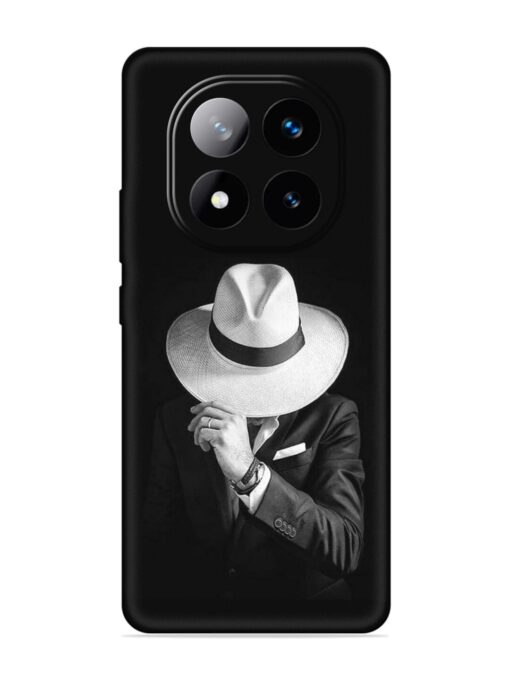 Men Under Hat Embossed Soft Silicone Case for Xiaomi Redmi Note 14 Pro Plus (5G)