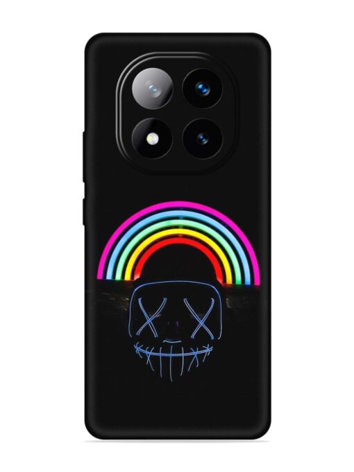 Mask Rainbow Embossed Soft Silicone Case for Xiaomi Redmi Note 14 Pro Plus (5G)