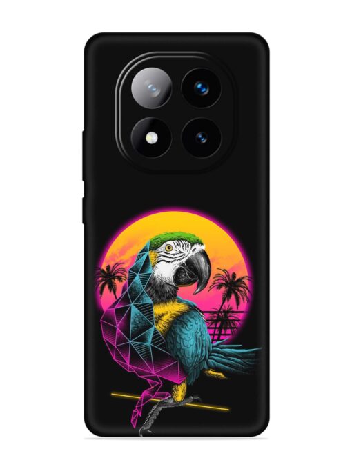 Rad Parrot Embossed Soft Silicone Case for Xiaomi Redmi Note 14 Pro Plus (5G)