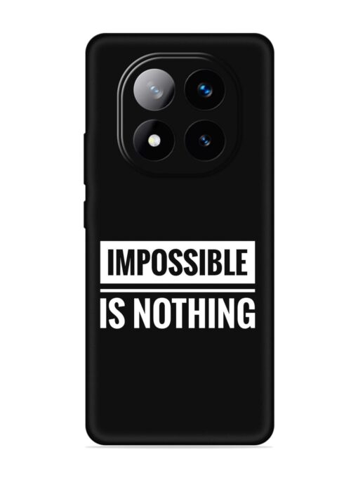 Impossible Is Nothing Embossed Soft Silicone Case for Xiaomi Redmi Note 14 Pro Plus (5G)