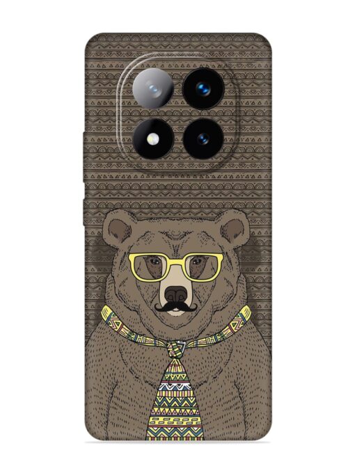 Grizzly Bear Embossed Soft Silicone Case for Xiaomi Redmi Note 14 Pro Plus (5G)