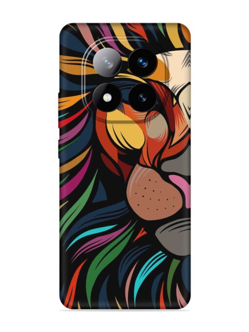 Trippy Lion Art Embossed Soft Silicone Case for Xiaomi Redmi Note 14 Pro Plus (5G)