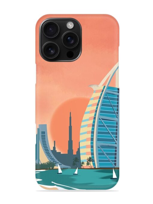 Dubai Architectural Scenery Snap Case for Apple Iphone 16 Pro Max