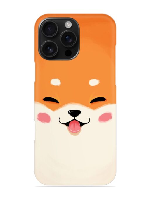 Cute Dog Face Vector Snap Case for Apple Iphone 16 Pro Max