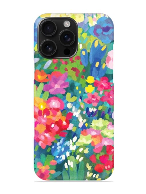 Watercolor Flower Art Snap Case for Apple Iphone 16 Pro Max