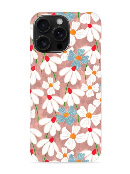 Abstract Petal Flowers Snap Case for Apple Iphone 16 Pro Max