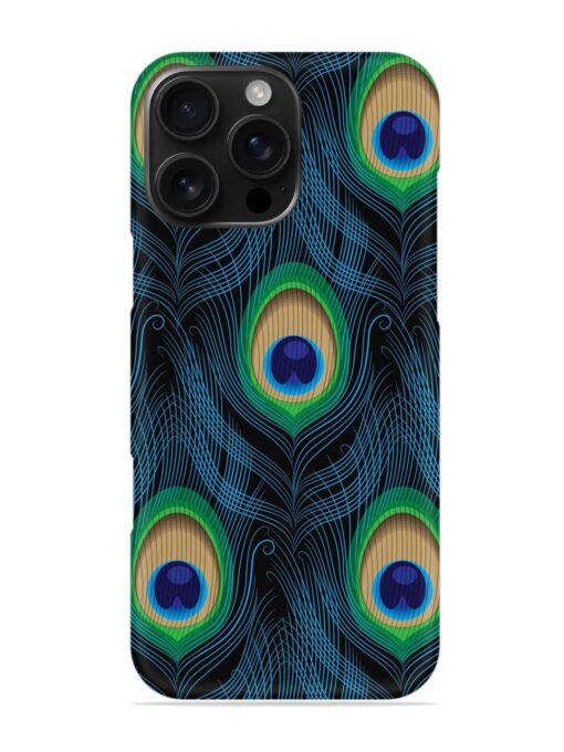 Seamless Pattern Peacock Snap Case for Apple Iphone 16 Pro Max