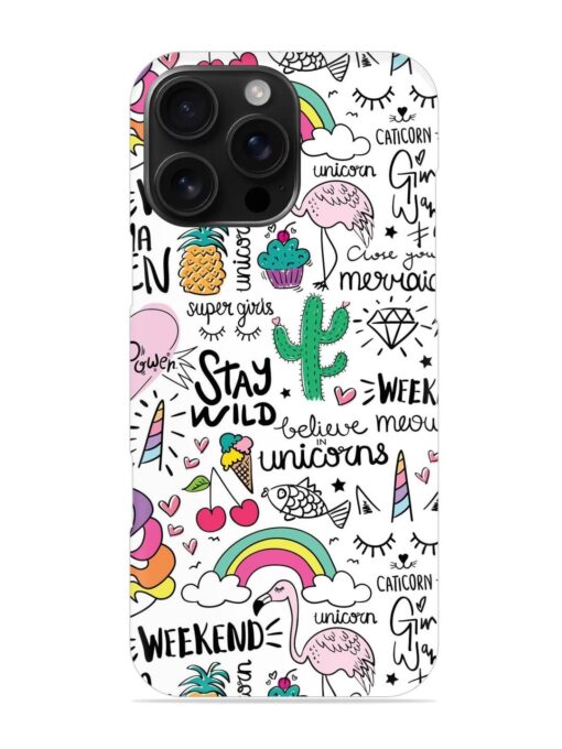 Unicorn Ice Cream Snap Case for Apple Iphone 16 Pro Max