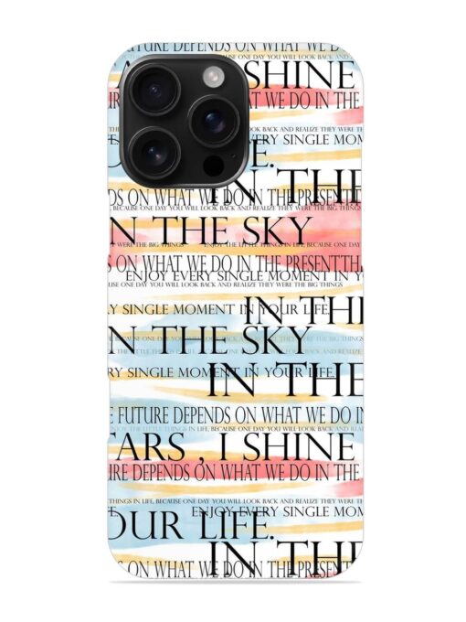 Seamless Slogans Pattern Snap Case for Apple Iphone 16 Pro Max