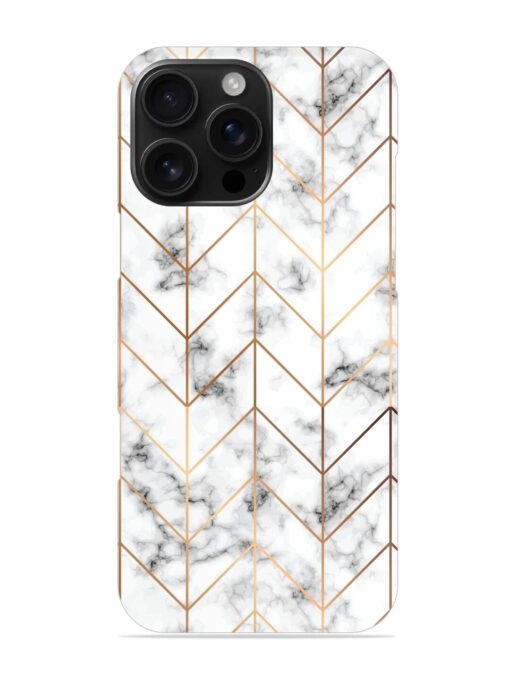 Vector Marble Texture Snap Case for Apple Iphone 16 Pro Max