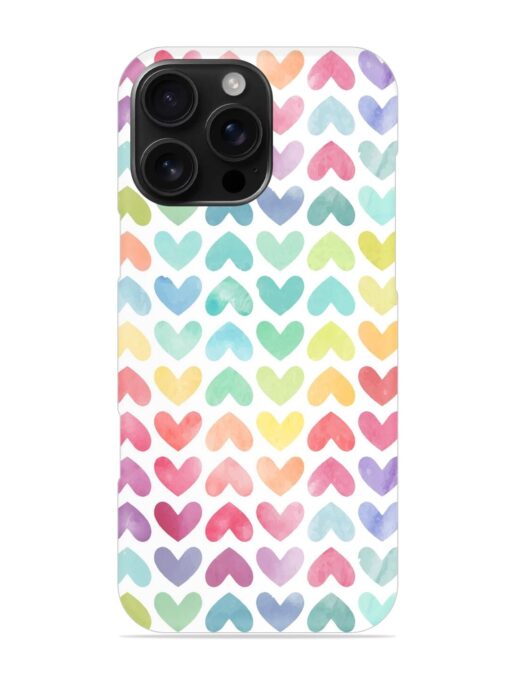 Seamless Colorful Watercolor Snap Case for Apple Iphone 16 Pro Max